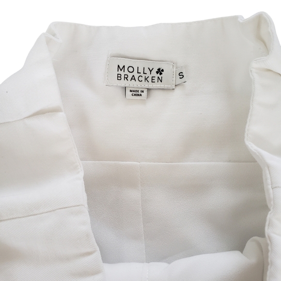 Molly Bracken White Paperbag Shorts With Belt - Picture 6 of 10